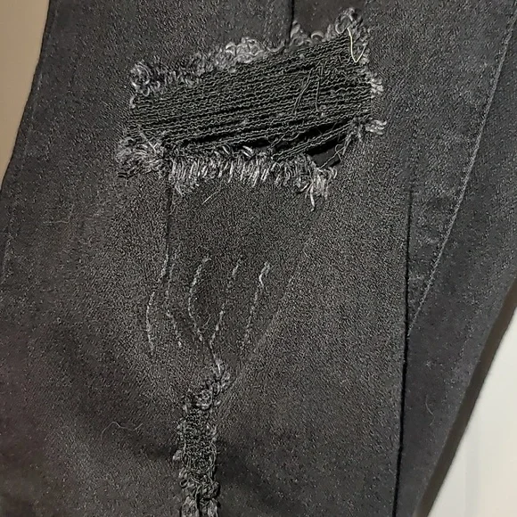 KanCan Black Jeans with Distressing - Picture 3 of 13